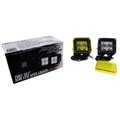 Race Sport Street Series 3X3In 16W 4-Led Cube Spot Lights W/ Amber Cover (Pair) RSSS3X3PR